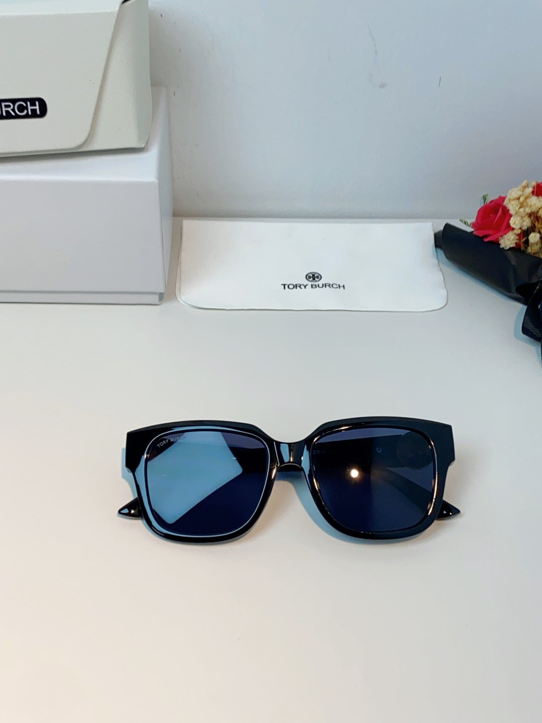 Burberry Oversized Black Lens Sunglasses for Women - 432482 - detail image 9