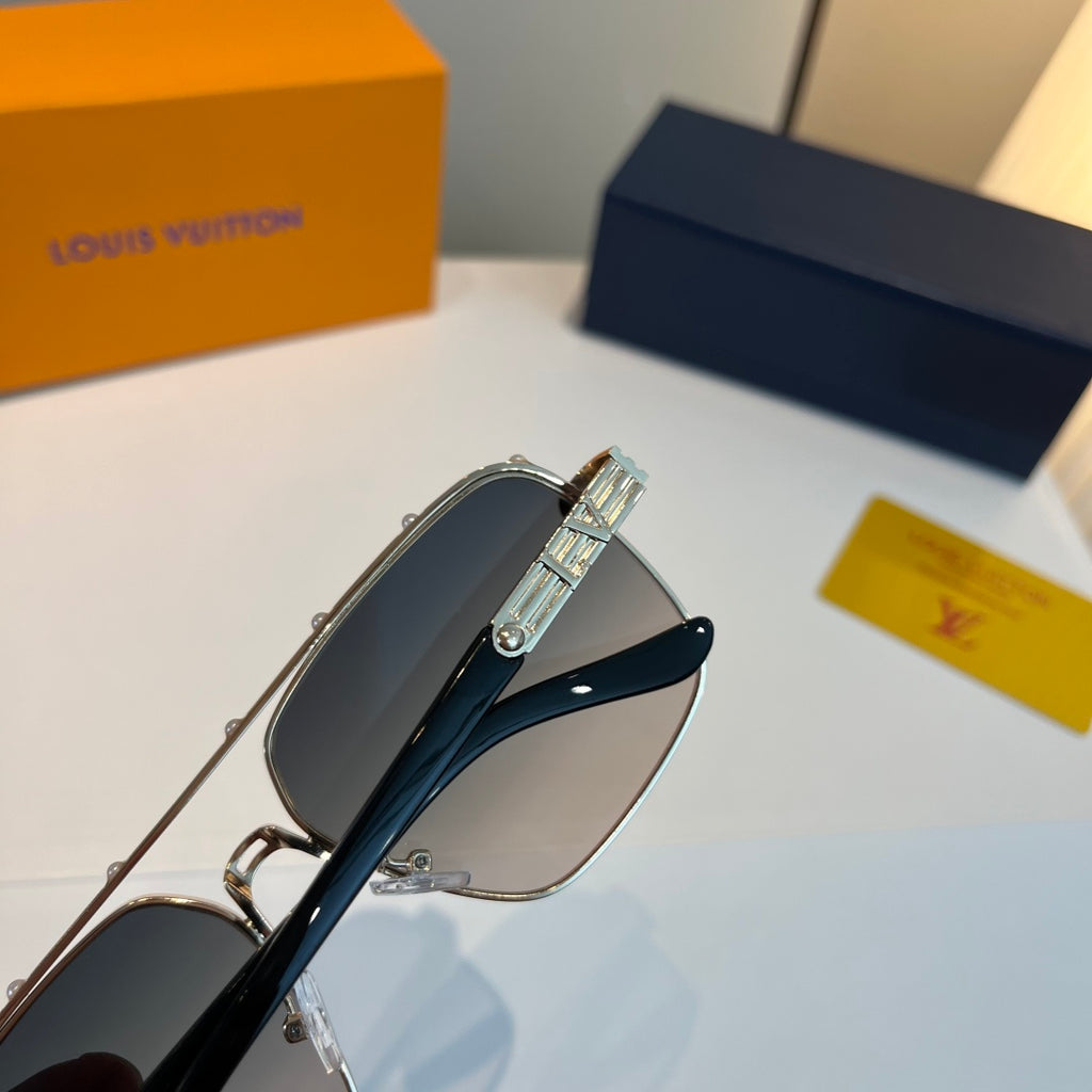 Louis Vuitton Metal Aviator Silver Lens Sunglasses for Men & Women - 431258 - detail image 8