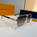 Louis Vuitton Metal Aviator Silver Lens Sunglasses for Men & Women - 431258