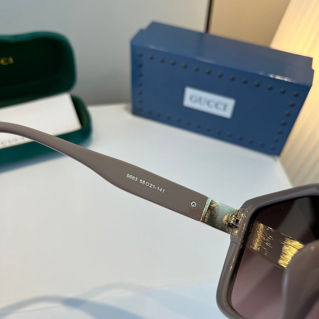 Gucci Oversized Silver Lens Sunglasses for Women - 448836 - detail image 9