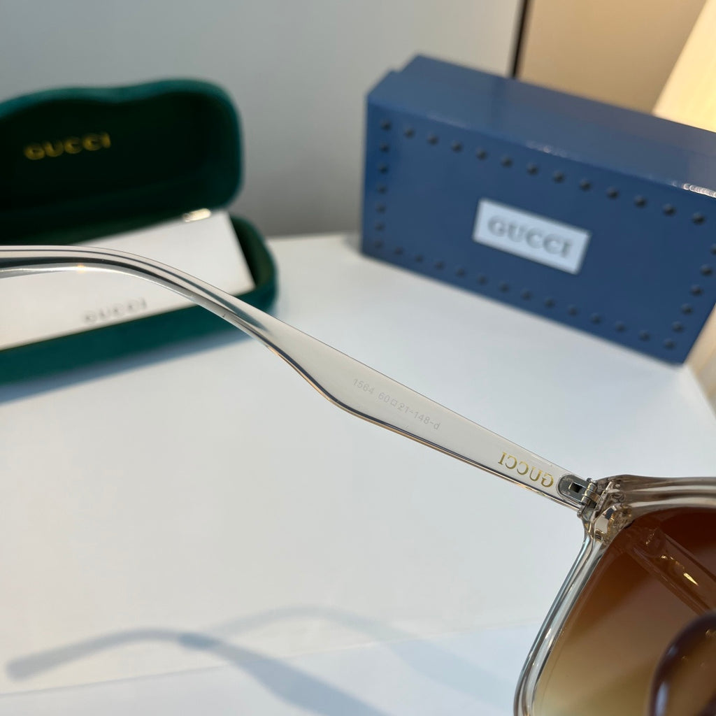 Gucci Oversized Brown Lens Sunglasses for Men & Women - 431404 - detail image 8