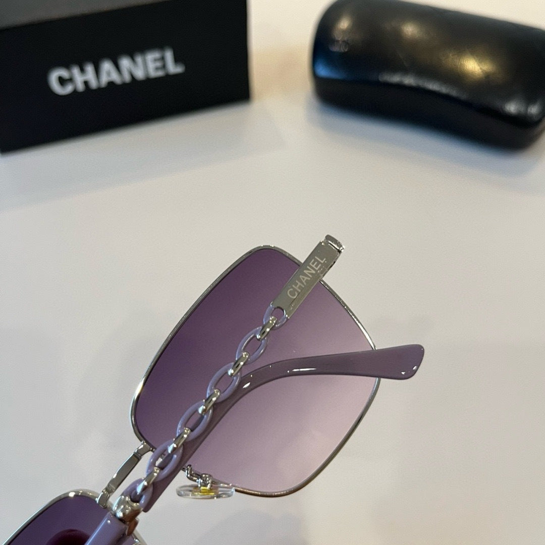 Chanel Oversized Silver Lens Sunglasses for Men & Women - 486574 - detail image 7