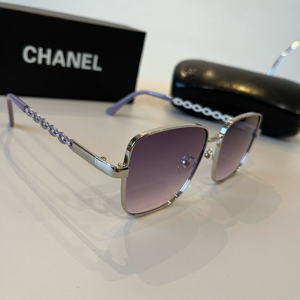 Chanel Oversized Silver Lens Sunglasses for Men & Women - 486574