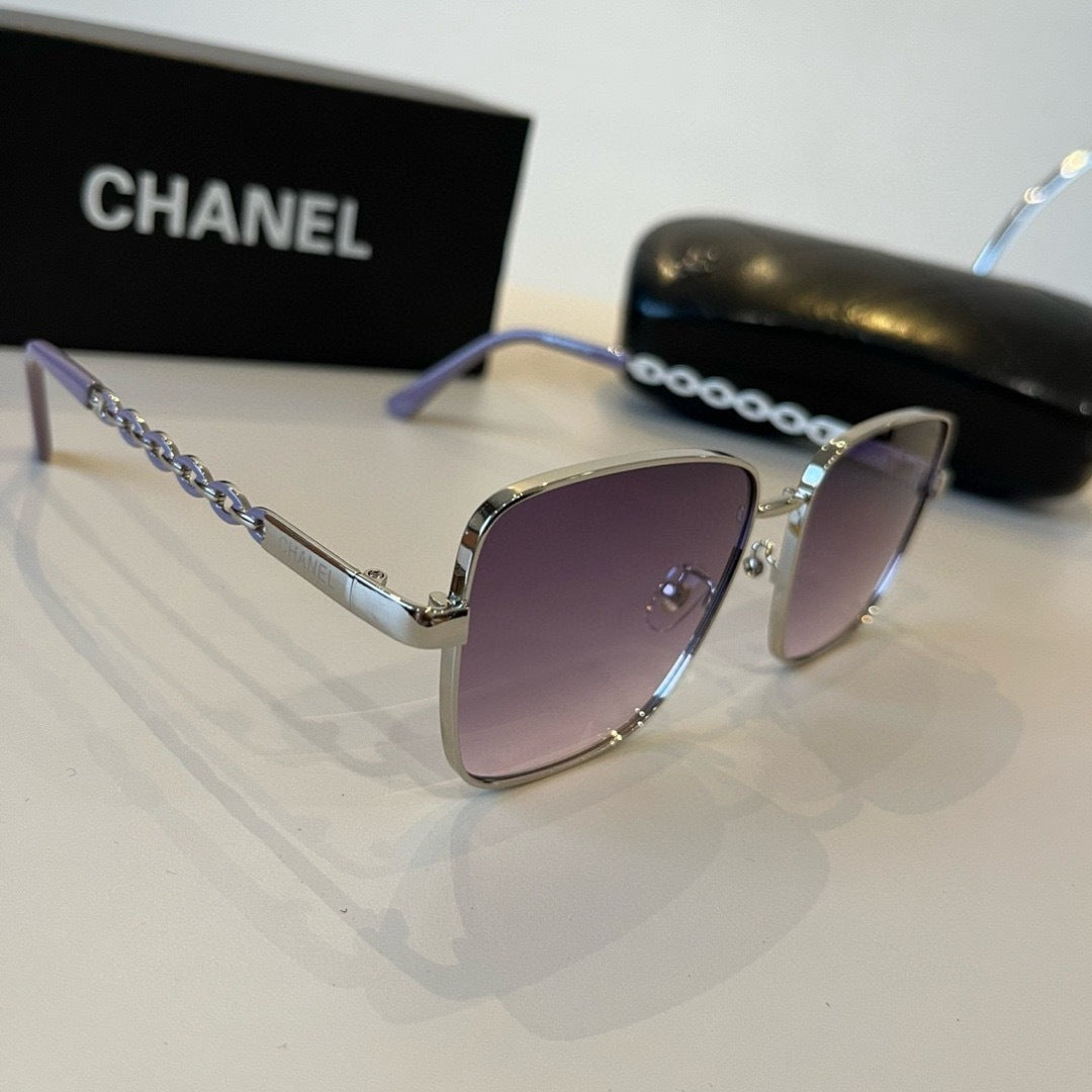 Chanel Oversized Silver Lens Sunglasses for Men & Women - 486574