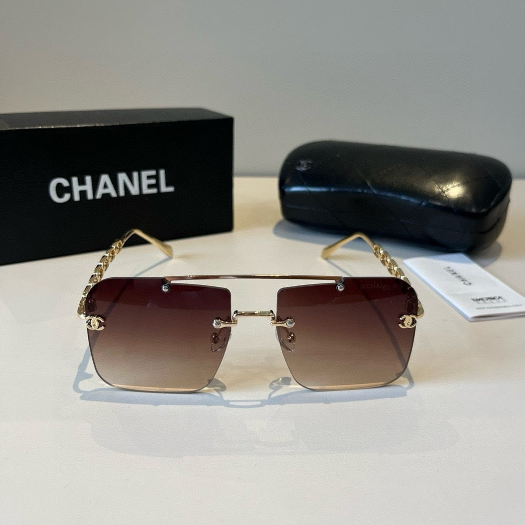 Chanel Square Red Lens Sunglasses for Men & Women - detail image 2