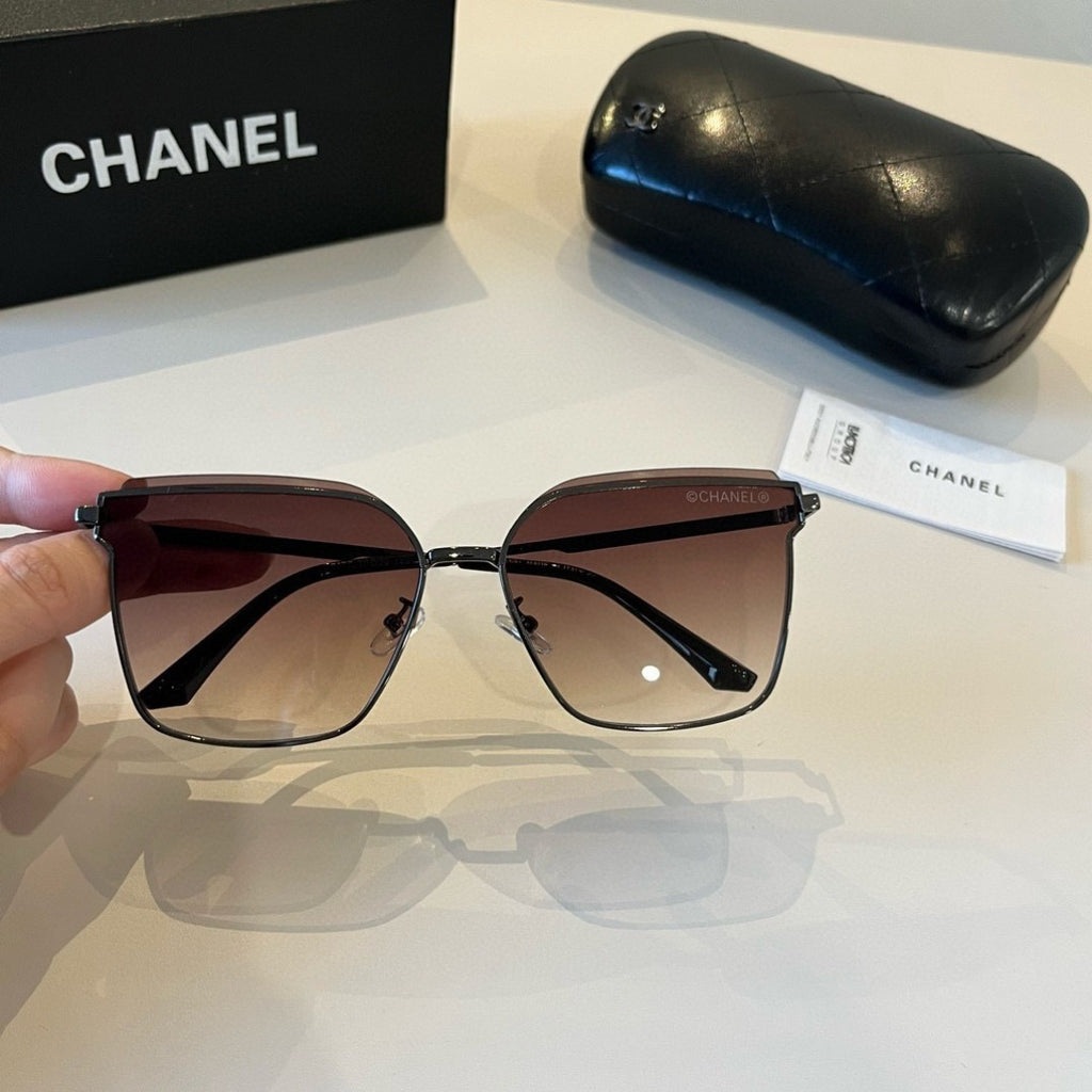 Chanel Oversized Red Lens Sunglasses for Men & Women - 465166 - detail image 4