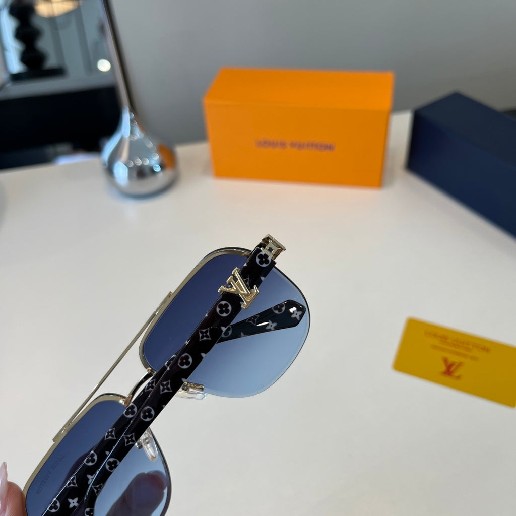 Louis Vuitton Metal Aviator Silver Lens Sunglasses for Men & Women - 431250 - detail image 6