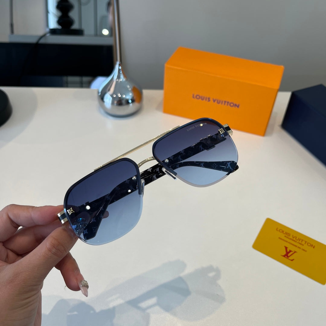 Louis Vuitton Metal Aviator Silver Lens Sunglasses for Men & Women - 431250 - detail image 5