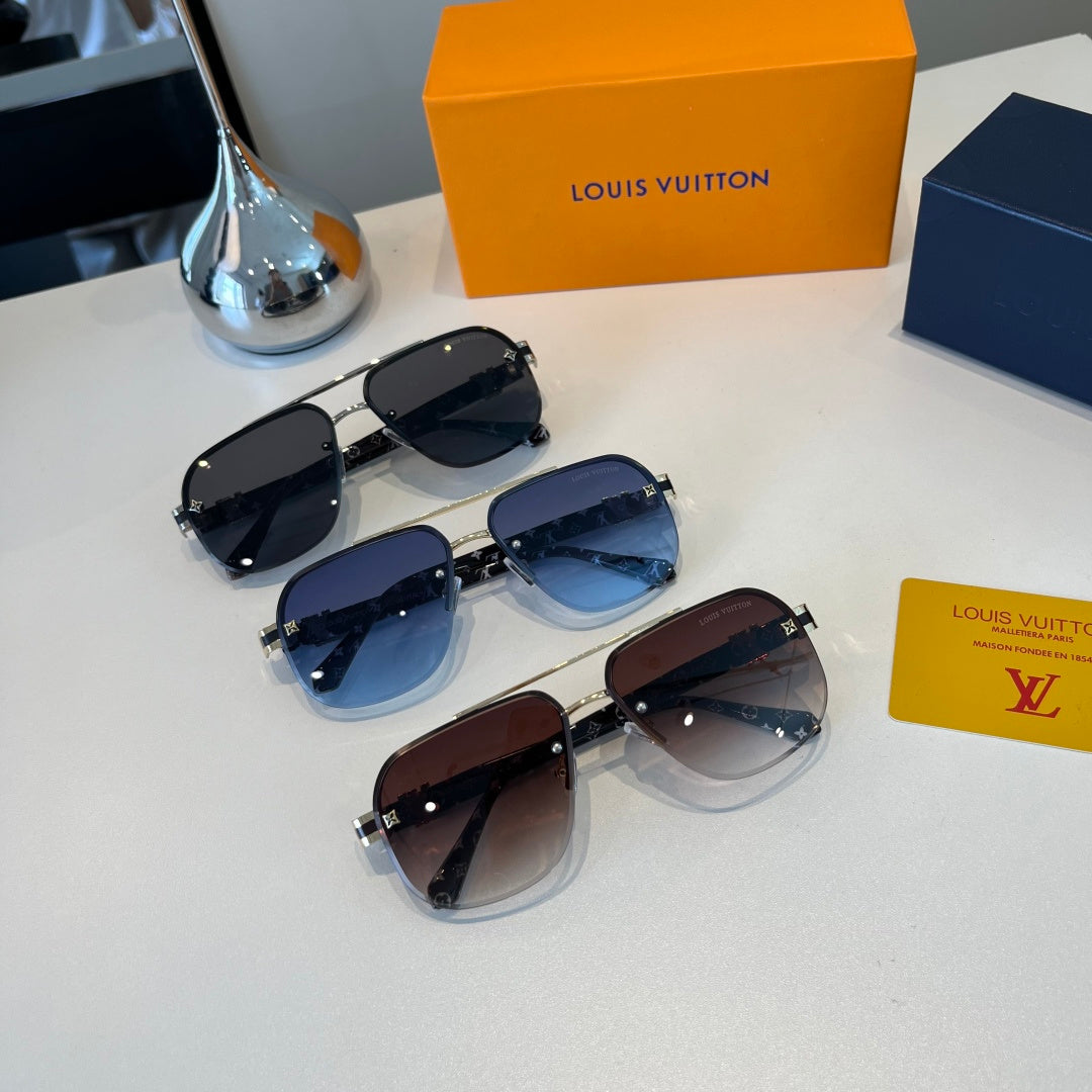 Louis Vuitton Metal Aviator Silver Lens Sunglasses for Men & Women - 431251 - detail image 11