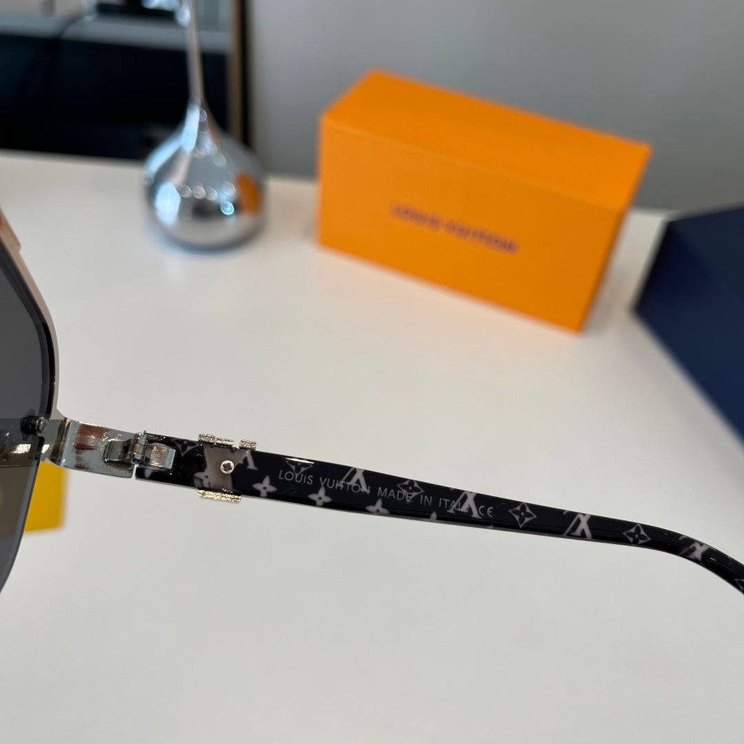 Louis Vuitton Metal Aviator Silver Lens Sunglasses for Men & Women - 431251 - detail image 10