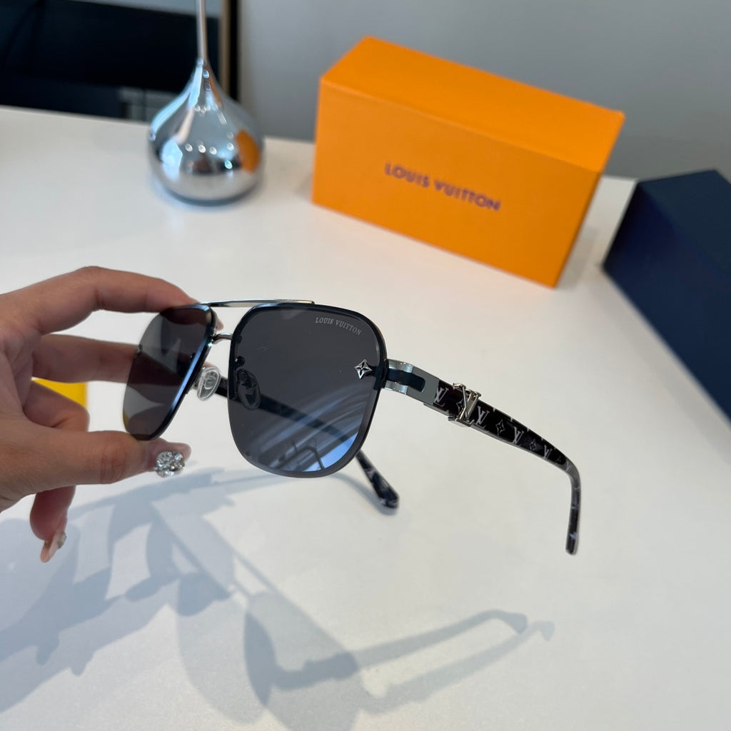 Louis Vuitton Metal Aviator Silver Lens Sunglasses for Men & Women - 431251 - detail image 3