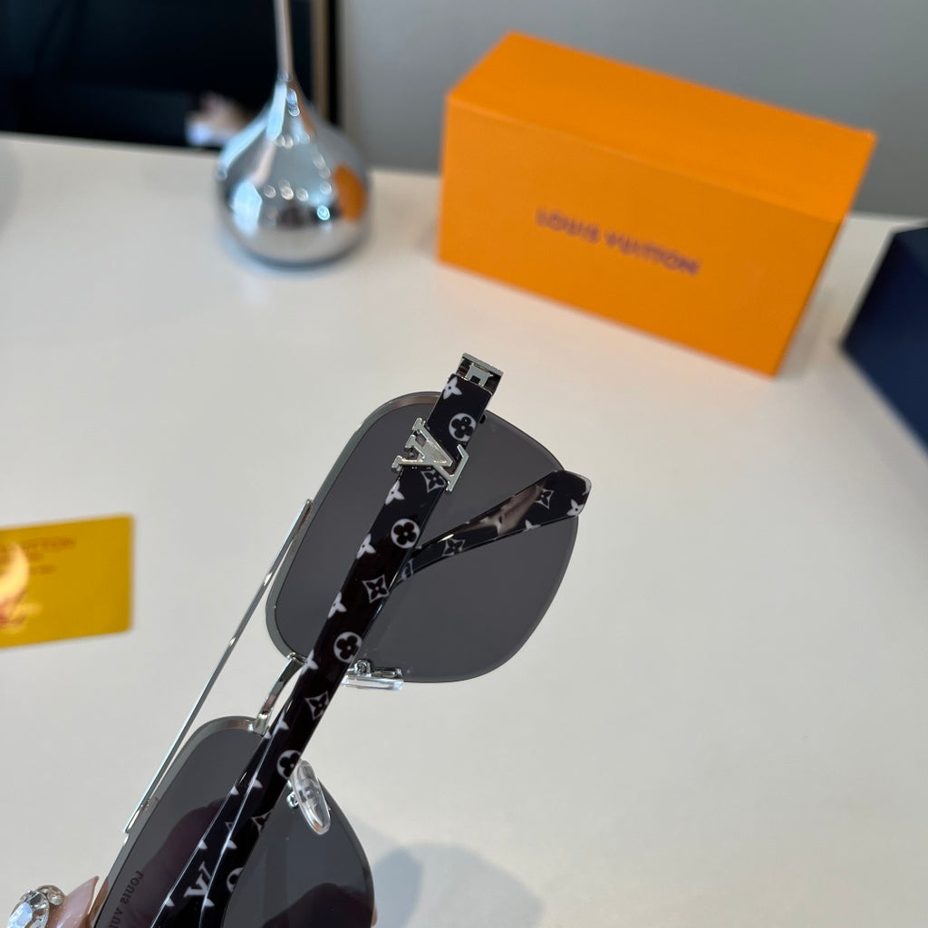 Louis Vuitton Metal Aviator Silver Lens Sunglasses for Men & Women - 431251 - detail image 6
