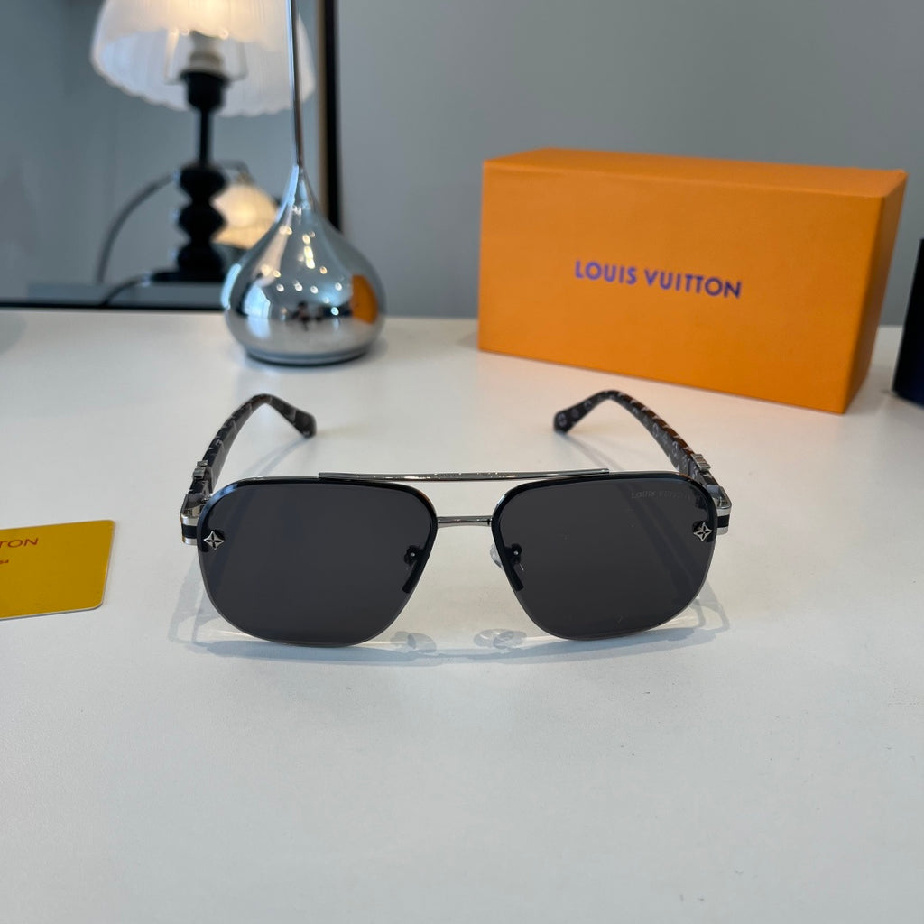 Louis Vuitton Metal Aviator Silver Lens Sunglasses for Men & Women - 431251 - detail image 2