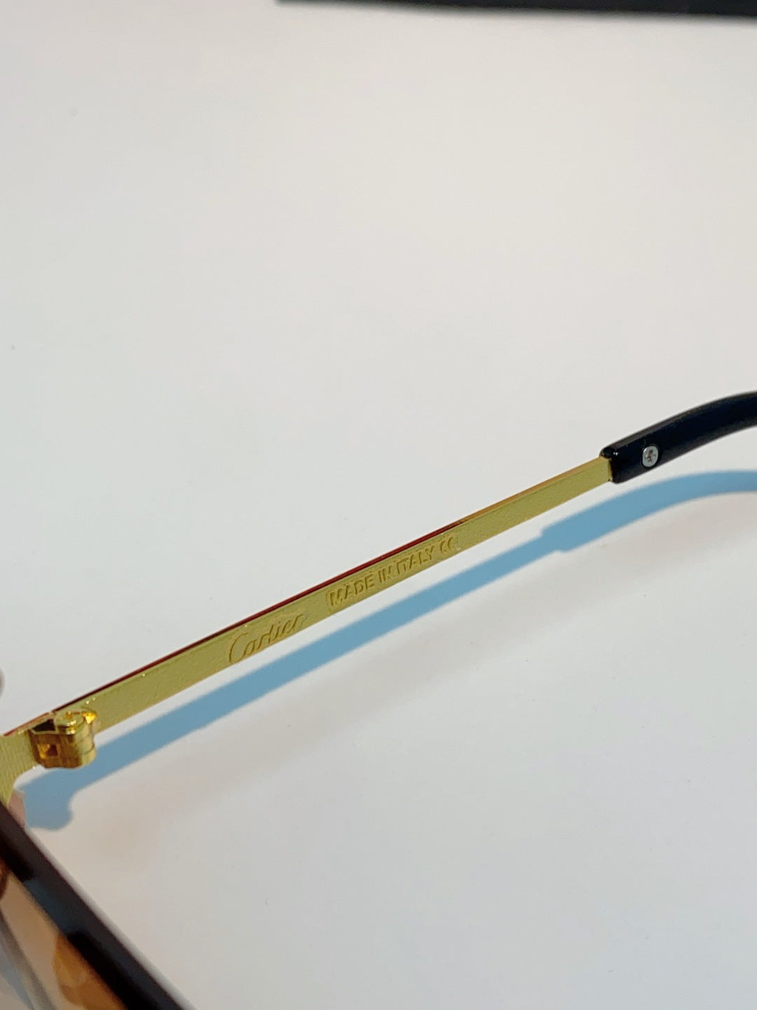 Cartier Lightweight Rimless Orange Lens Sunglasses for Men & Women - 449489 - detail image 8