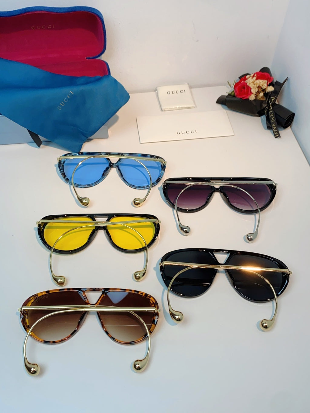 Gucci Aviator Brown Lens Sunglasses for Men & Women - detail image 11