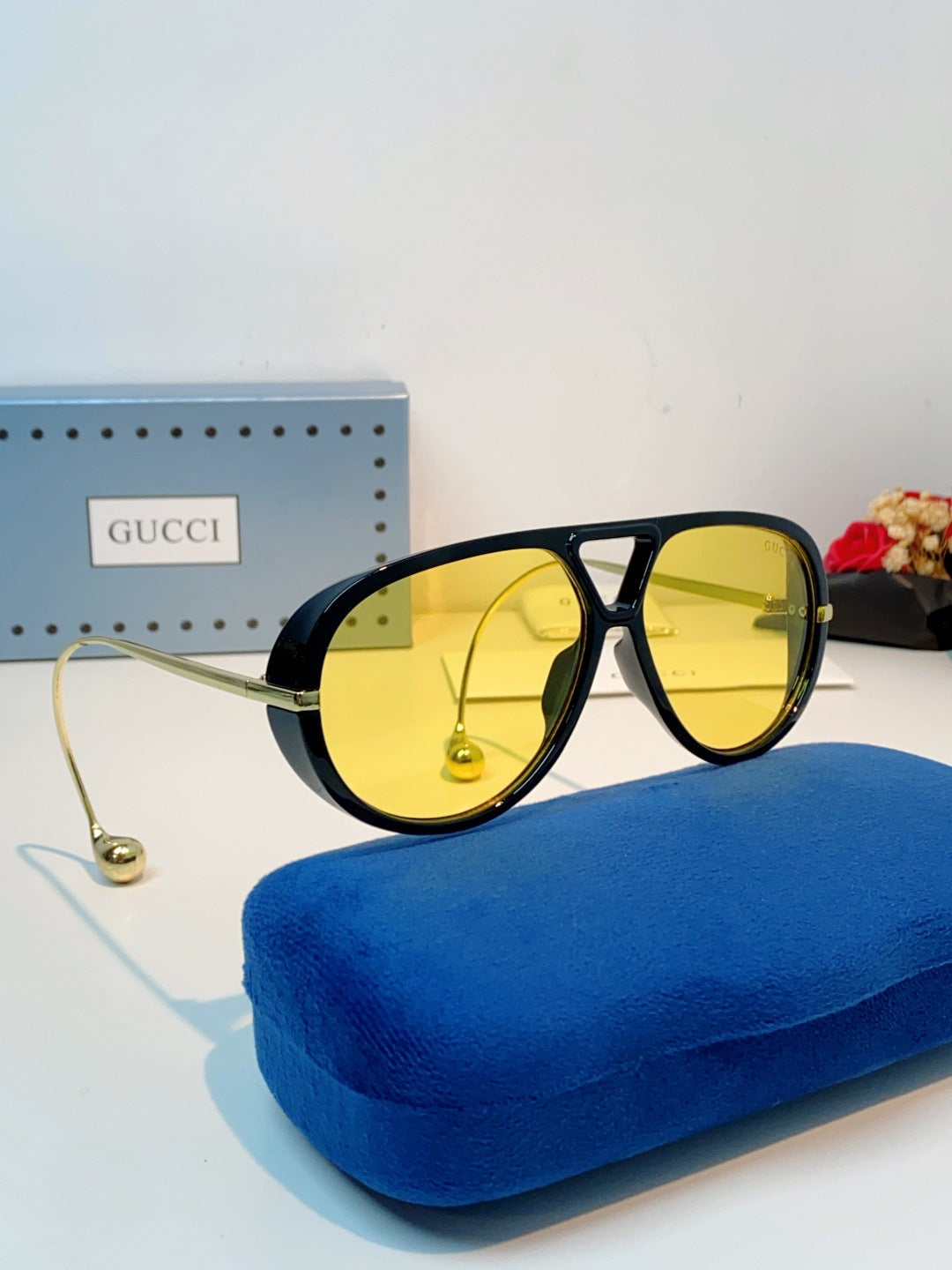 Gucci Aviator Orange Lens Sunglasses for Men & Women - detail image 10