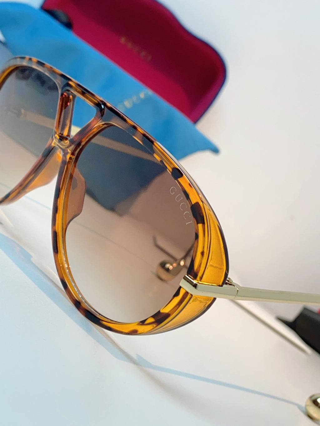 Gucci Aviator Brown Lens Sunglasses for Men & Women - detail image 7