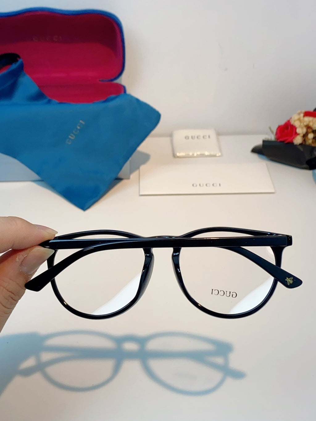 Gucci Round Brown Lens Sunglasses for Men & Women - 448766 - detail image 5