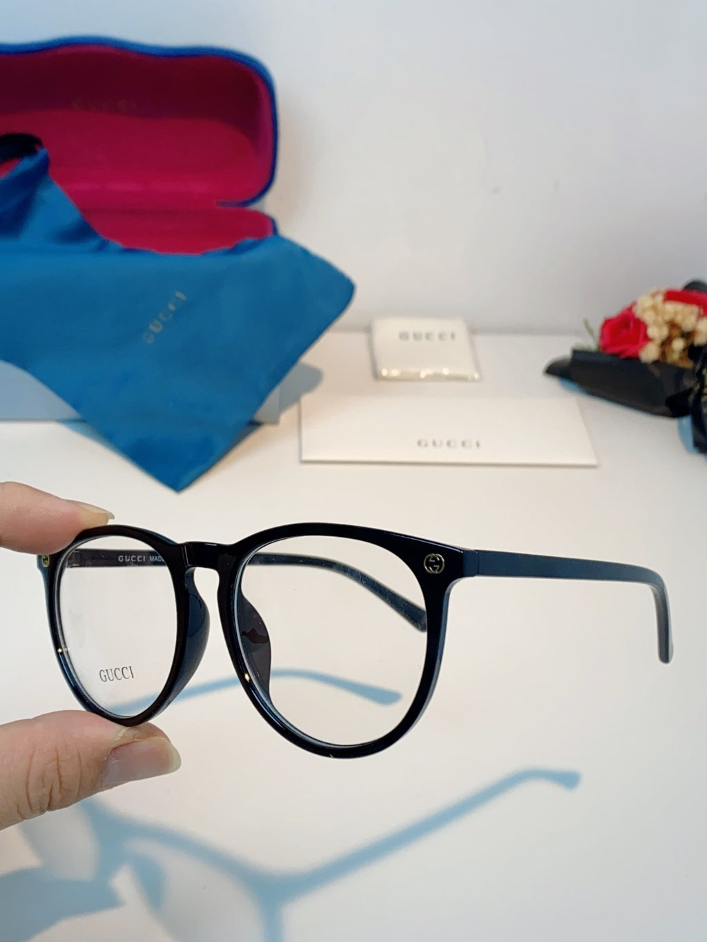Gucci Round Brown Lens Sunglasses for Men & Women - 448766 - detail image 6