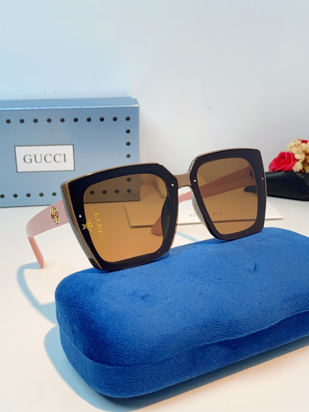 Gucci Polarized Fashion Brown Lens Sunglasses for Men & Women - 448769 - detail image 11