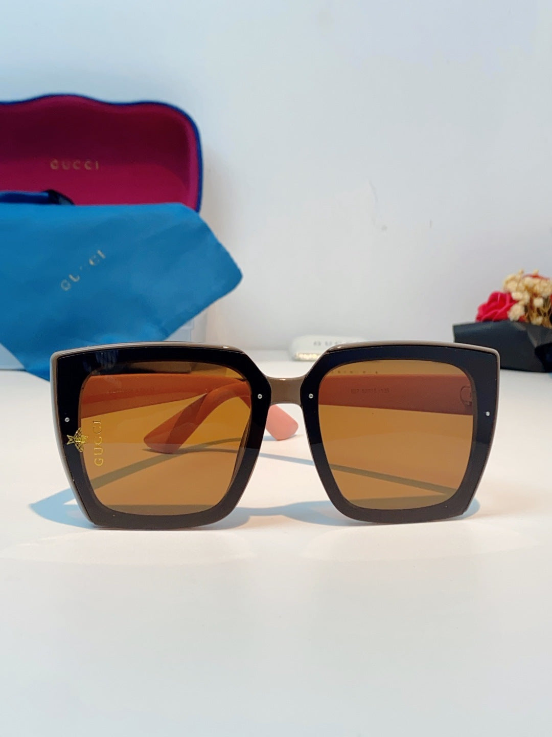 Gucci Polarized Fashion Brown Lens Sunglasses for Men & Women - 448769 - detail image 2