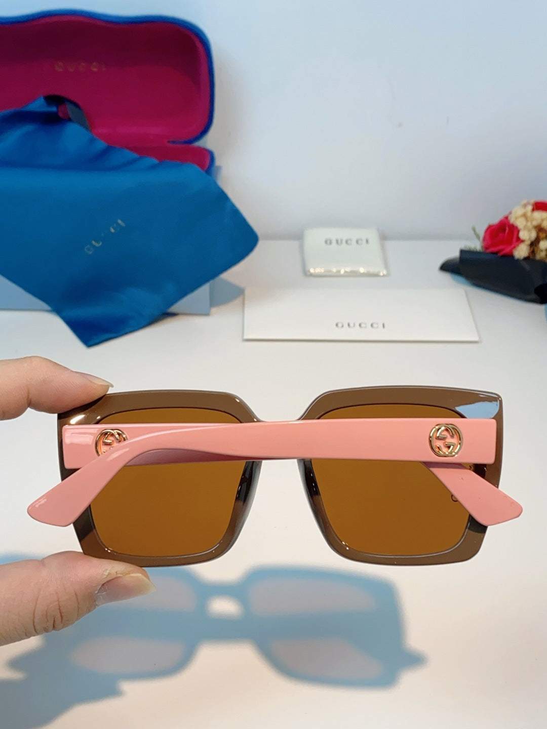 Gucci Polarized Fashion Brown Lens Sunglasses for Men & Women - 448769 - detail image 5