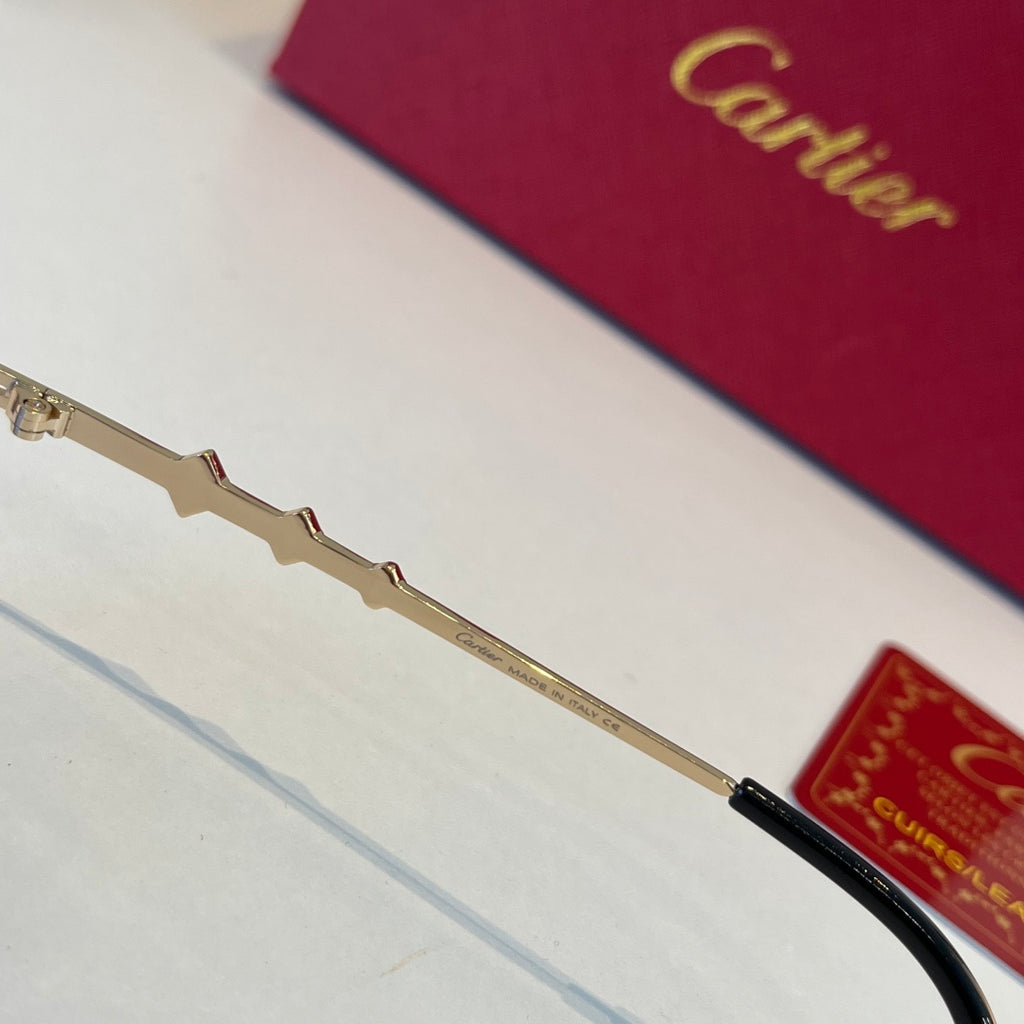 Cartier Lightweight Metal Rimless Silver Lens Sunglasses for Men & Wo - 465810 - detail image 10