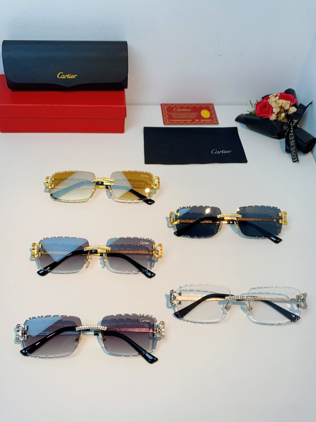 Cartier Fashion Black Lens Sunglasses for Men & Women - 465911 - detail image 12