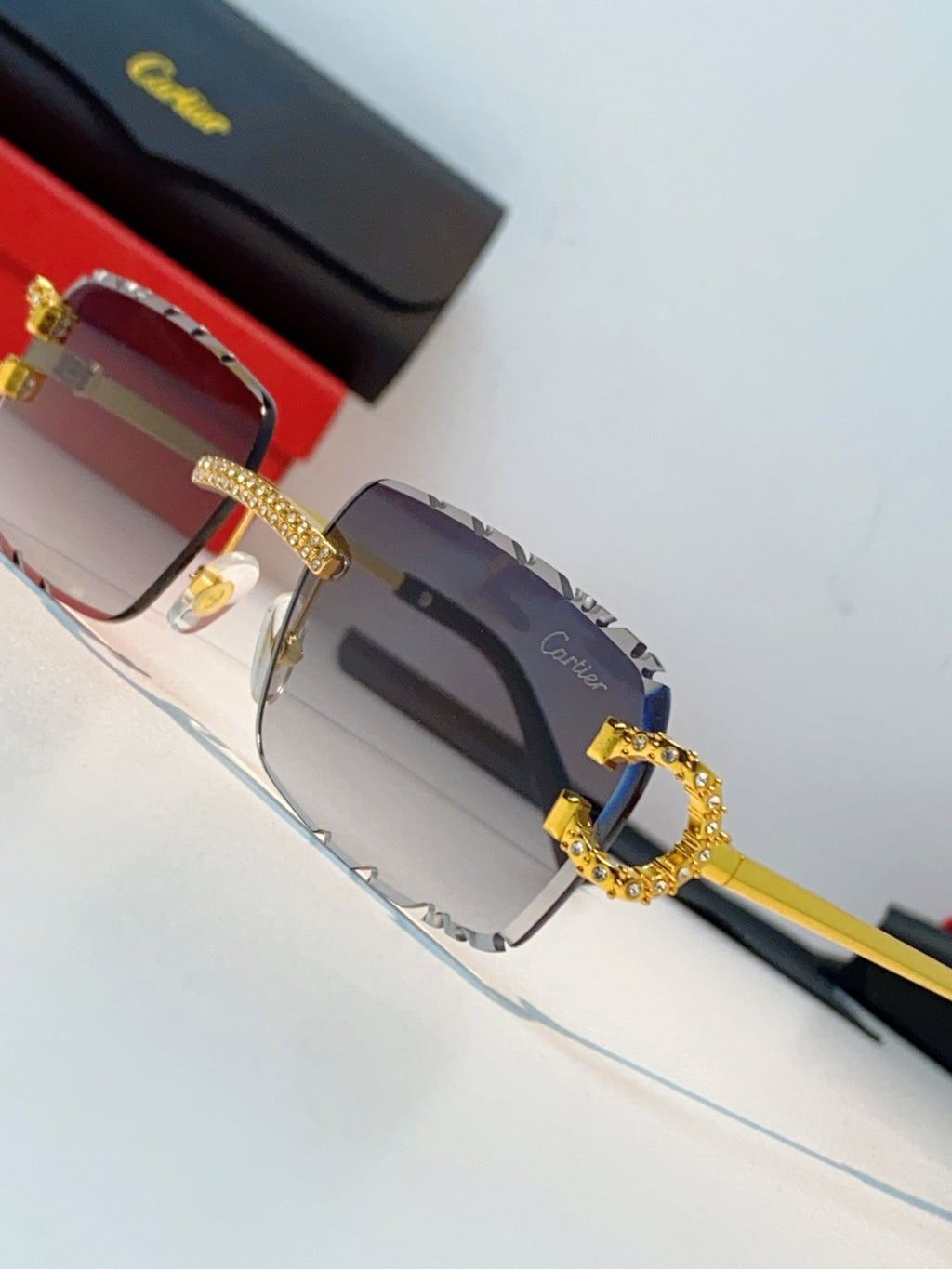 Cartier Fashion Gray Lens Sunglasses for Men & Women - 465909 - detail image 7