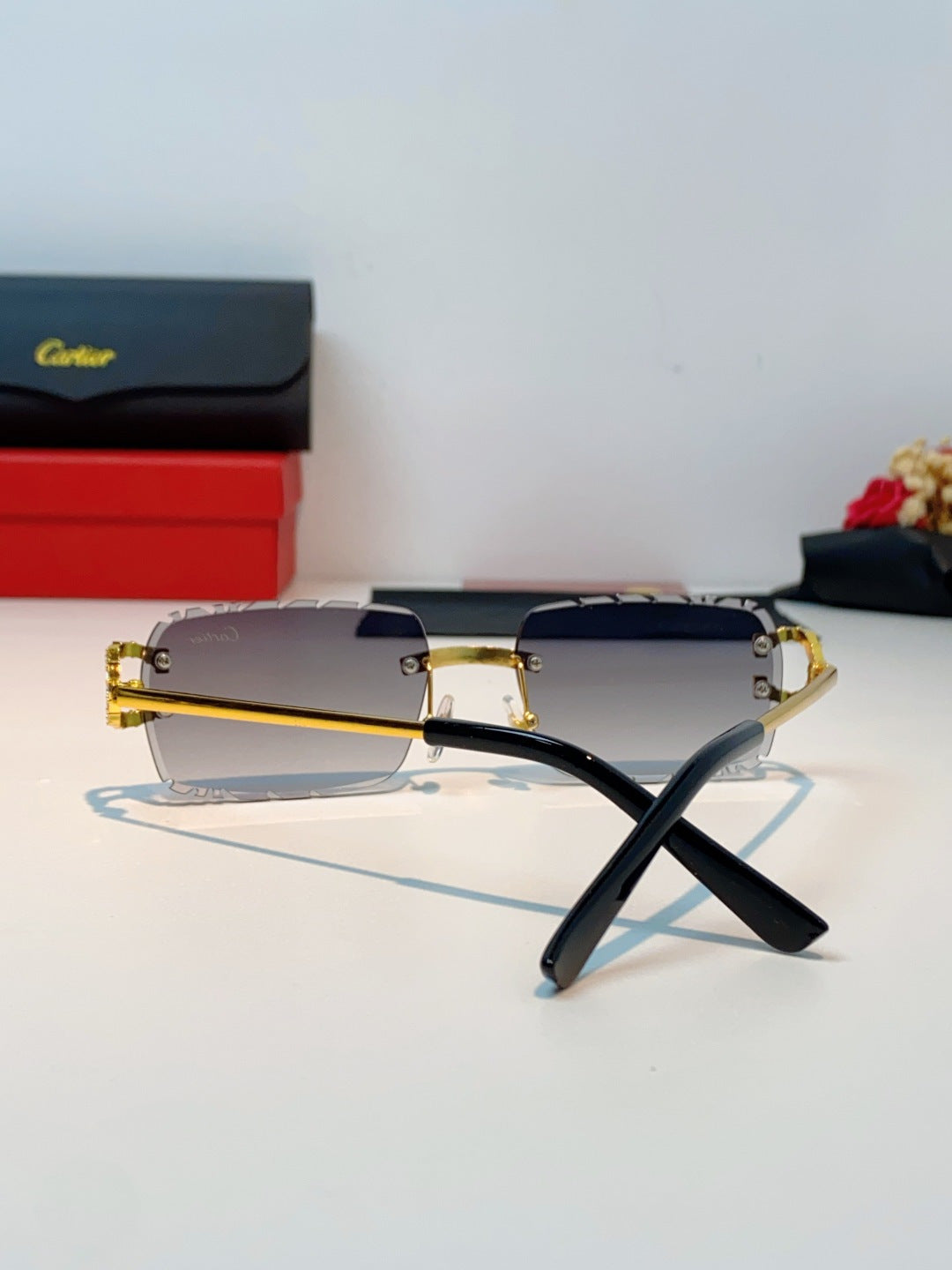 Cartier Fashion Gray Lens Sunglasses for Men & Women - 465909 - detail image 3
