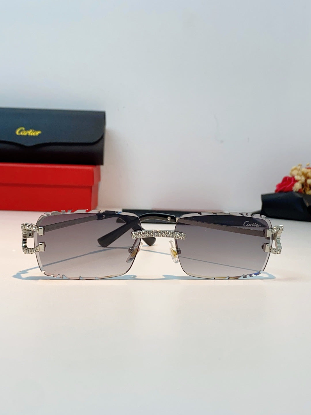 Cartier Fashion Gray Lens Sunglasses for Men & Women - 465910 - detail image 2