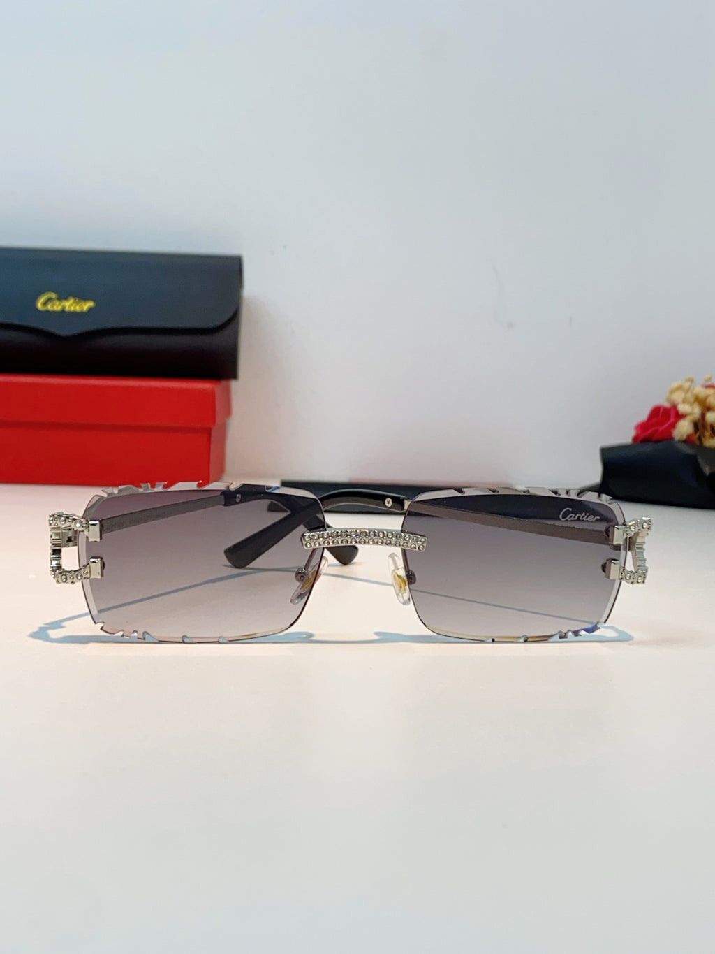Cartier Fashion Gray Lens Sunglasses for Men & Women - 415949 - detail image 2