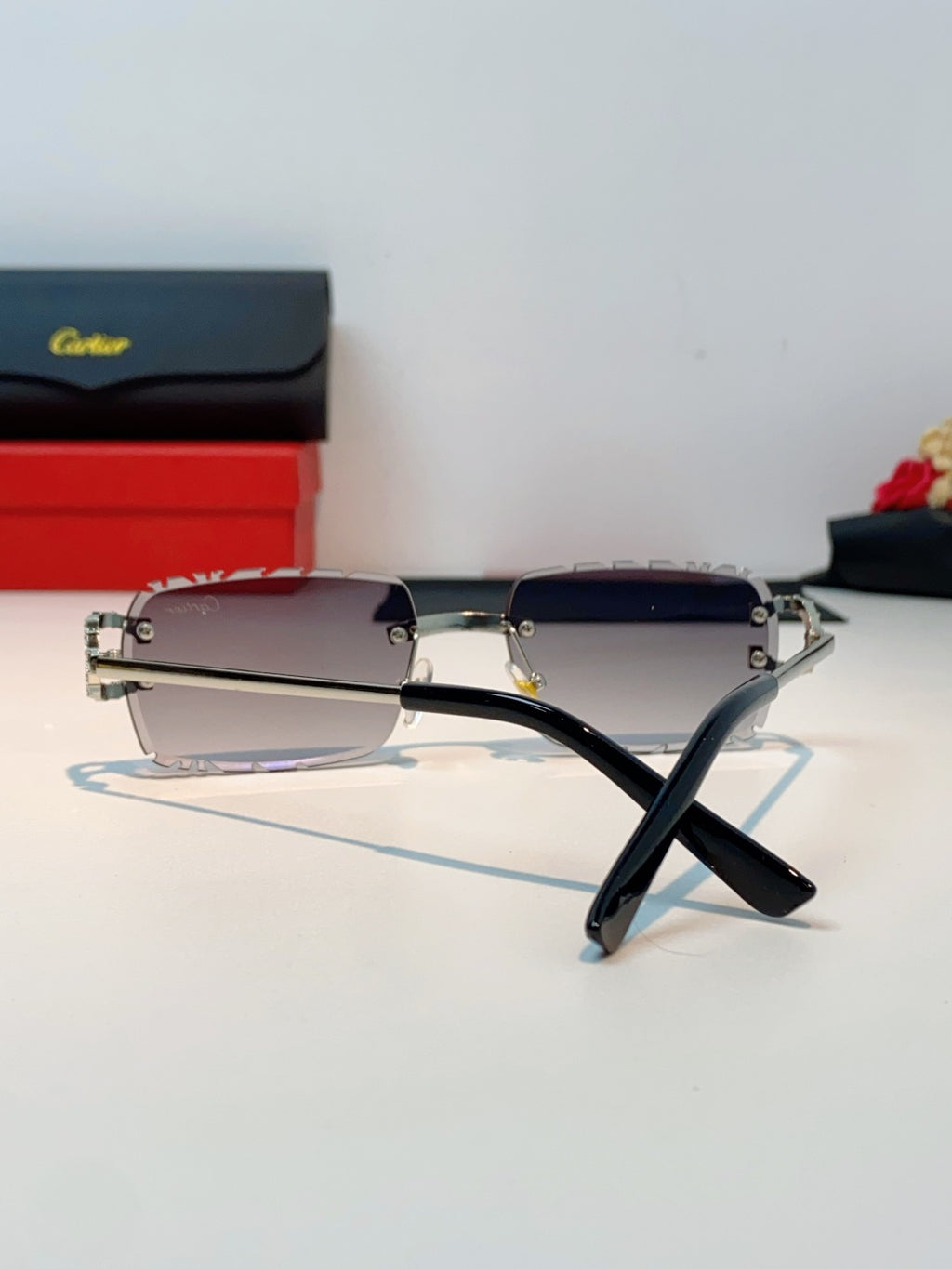 Cartier Fashion Gray Lens Sunglasses for Men & Women - 415949 - detail image 3