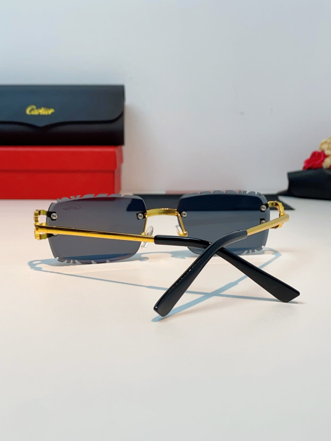 Cartier Fashion Black Lens Sunglasses for Men & Women - 465911 - detail image 3