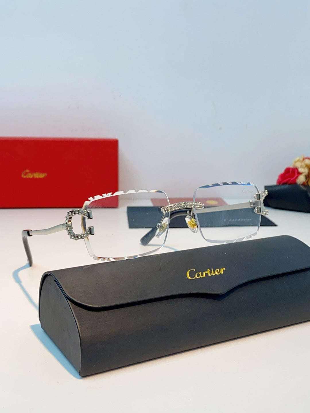 Cartier Fashion Silver Lens Sunglasses for Men & Women - 415951 - detail image 10