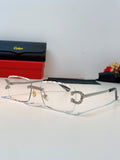 Cartier Fashion Silver Lens Sunglasses for Men & Women - 415951