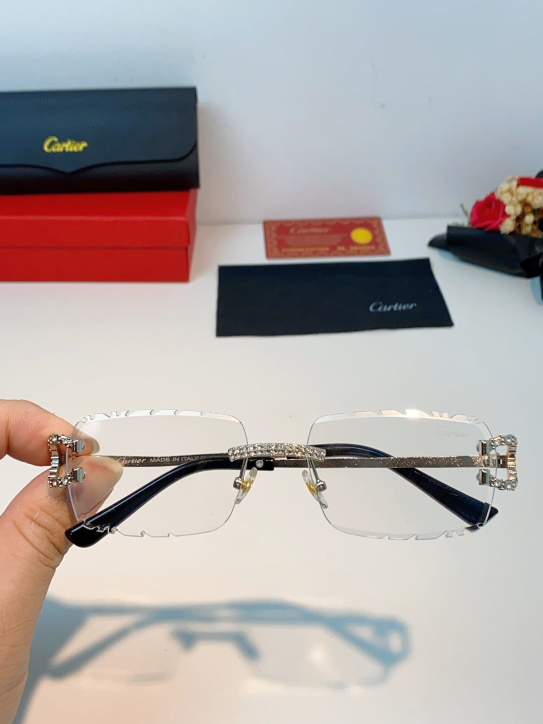 Cartier Fashion Silver Lens Sunglasses for Men & Women - 415951 - detail image 4