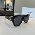 Celine Fashion Black Lens Sunglasses for Men & Women - 415653