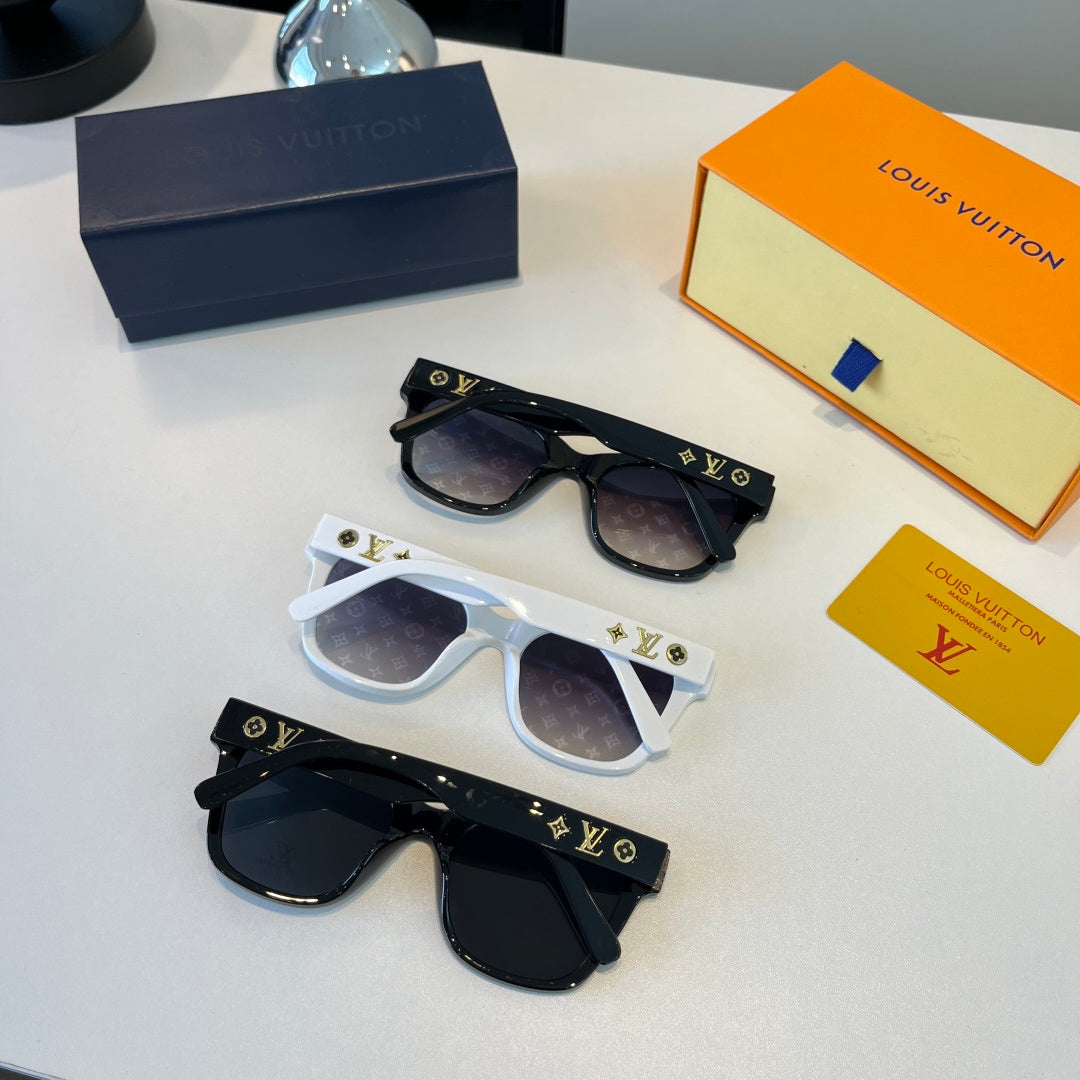 Louis Vuitton Metal Fashion Black Lens Sunglasses for Men & Women - detail image 11