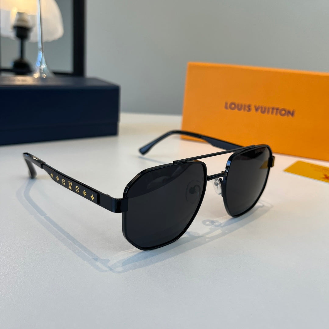 Louis Vuitton Metal Aviator Silver Lens Sunglasses for Men & Women