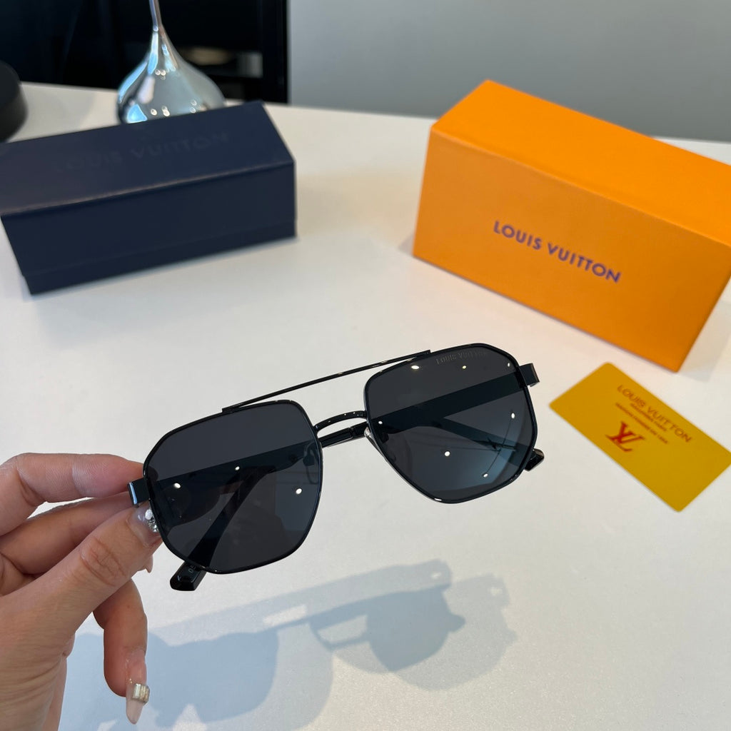 Louis Vuitton Metal Aviator Silver Lens Sunglasses for Men & Women - detail image 4