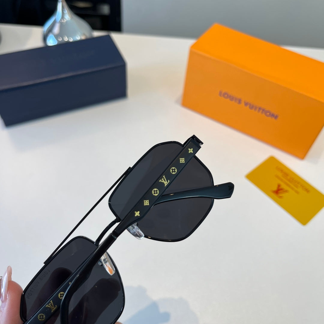 Louis Vuitton Metal Aviator Silver Lens Sunglasses for Men & Women - detail image 6