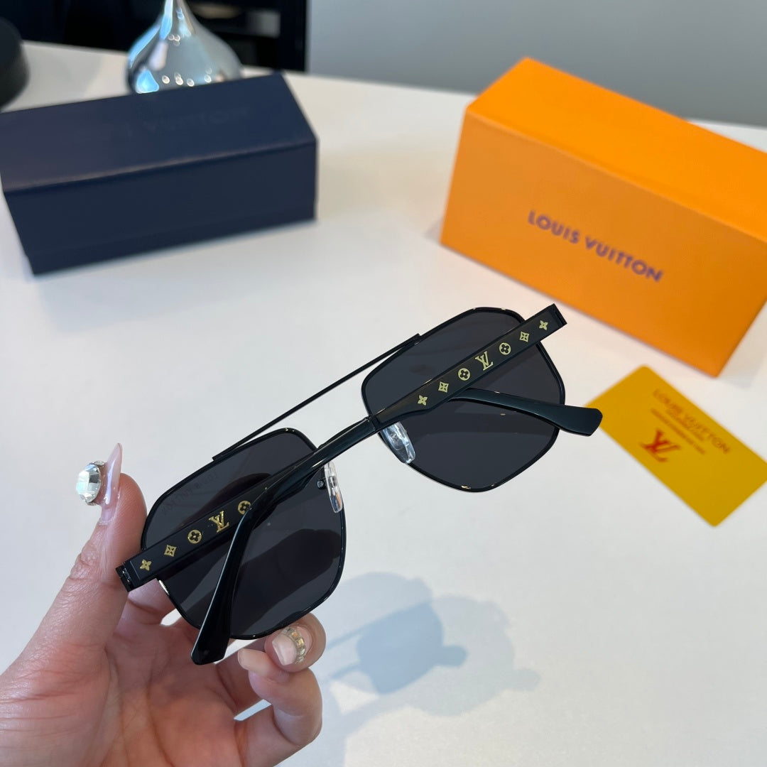 Louis Vuitton Metal Aviator Silver Lens Sunglasses for Men & Women - detail image 7