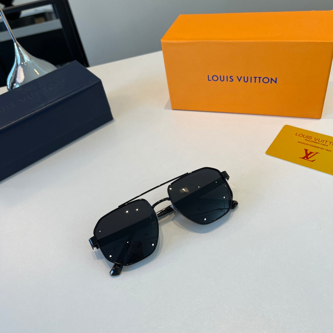 Louis Vuitton Metal Aviator Silver Lens Sunglasses for Men & Women - detail image 10