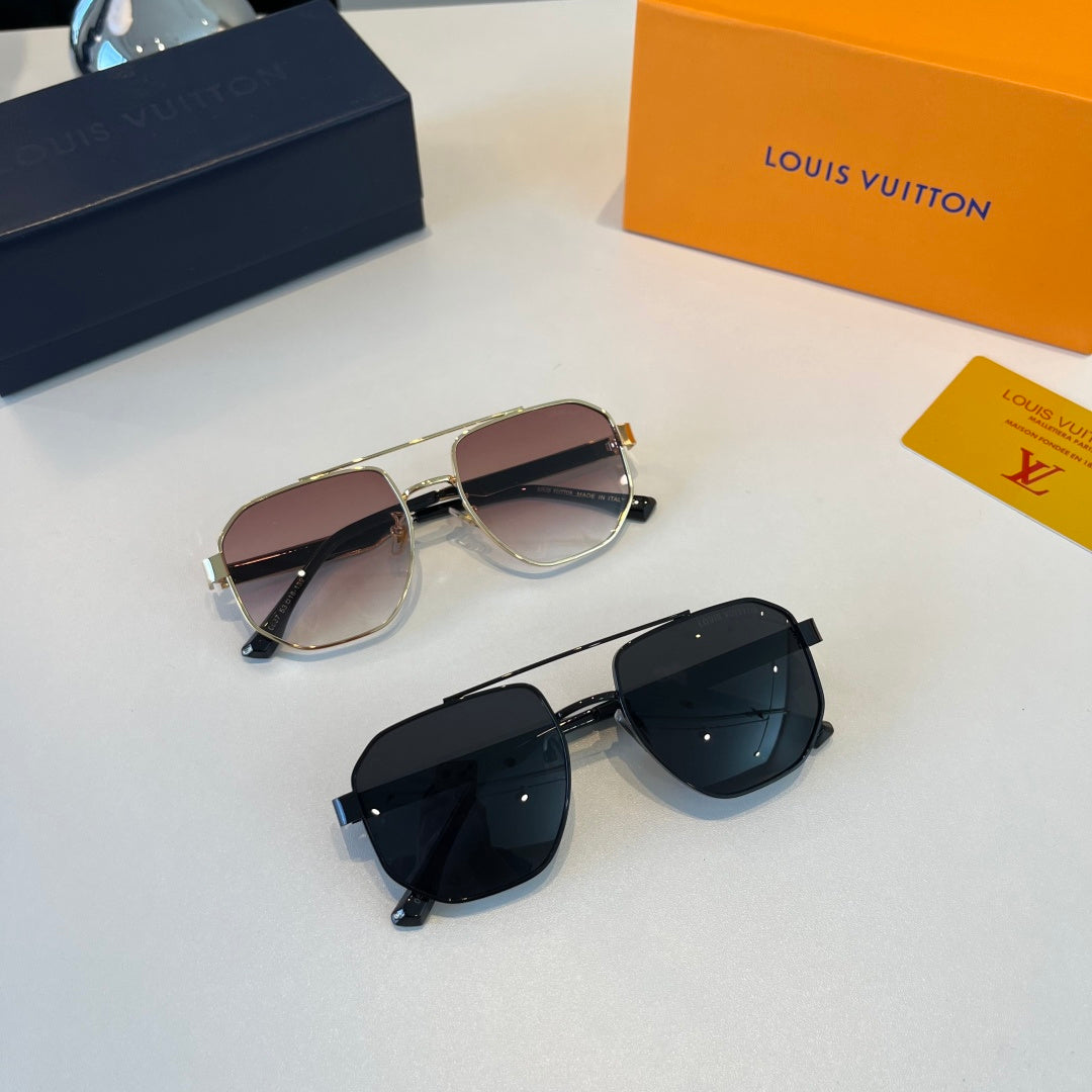 Louis Vuitton Metal Aviator Silver Lens Sunglasses for Men & Women - detail image 11