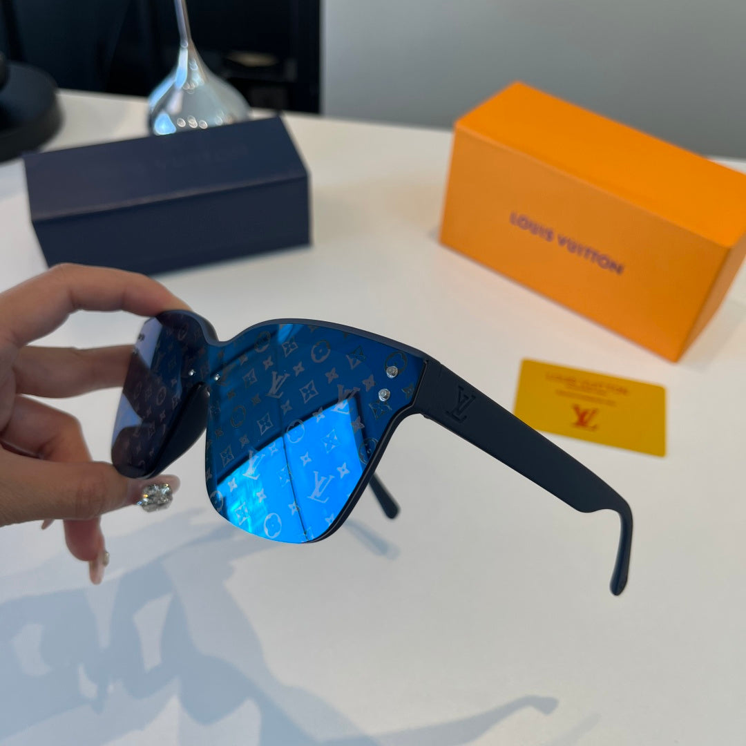 Louis Vuitton Fashion Blue Lens Sunglasses for Men & Women - detail image 6