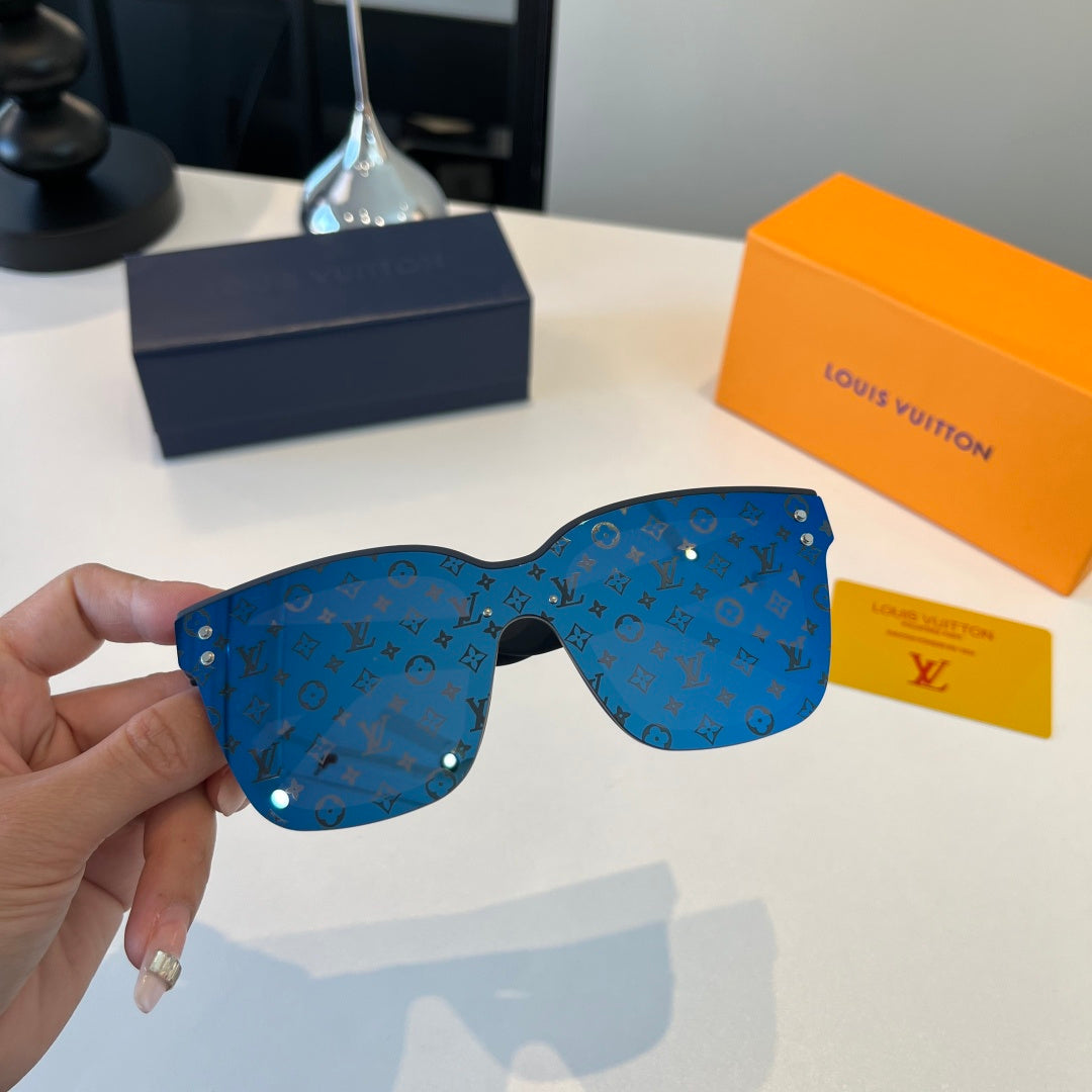 Louis Vuitton Fashion Blue Lens Sunglasses for Men & Women - detail image 4