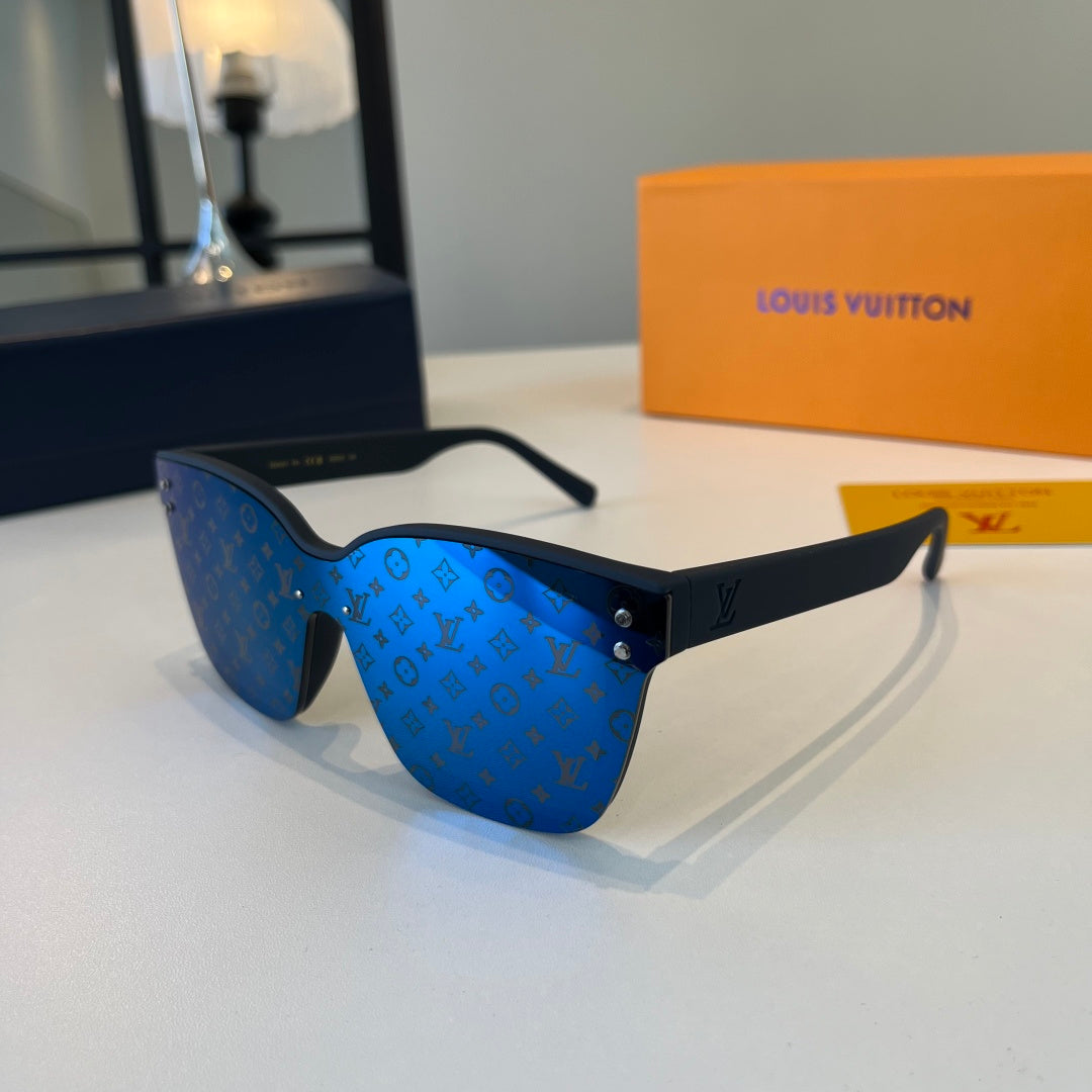 Louis Vuitton Fashion Blue Lens Sunglasses for Men & Women - detail image 3