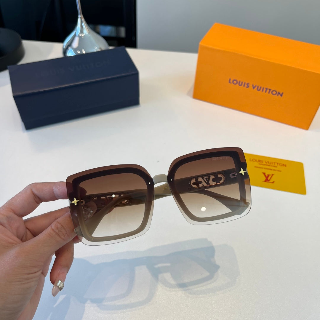 Louis Vuitton Fashion Brown Lens Sunglasses for Men & Women - detail image 4