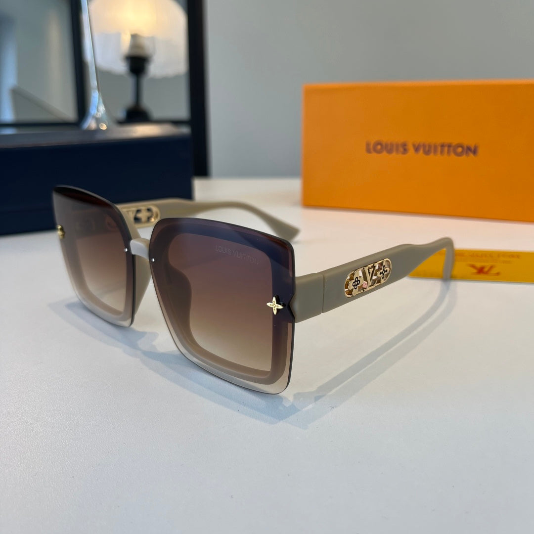Louis Vuitton Fashion Brown Lens Sunglasses for Men & Women - detail image 3